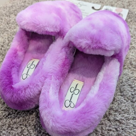 NEW Jessica Simpson Purple Slippers - Picture 1 of 3